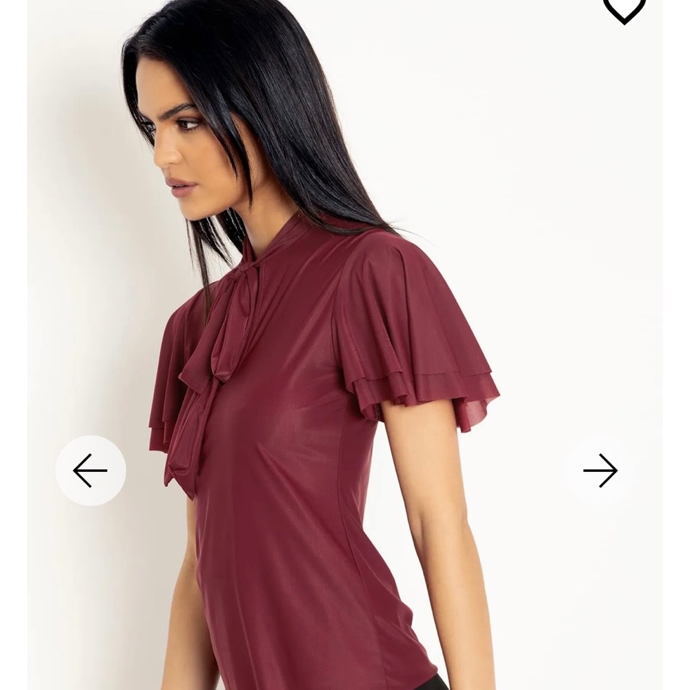BNWT BlackMilk Wine Flouncy Top